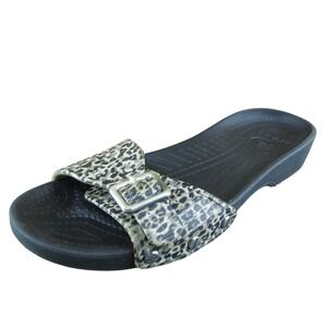 Crocs Women Slide Sandal Shoes Brown Synthetic Size 7 Medium